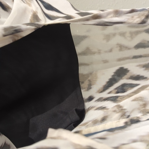 Wet Seal Y2K Pull On Maxi Skirt See Through Mini Lined Vintage Large Aztec Beach - Picture 7 of 8